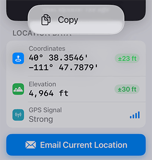 Share location information